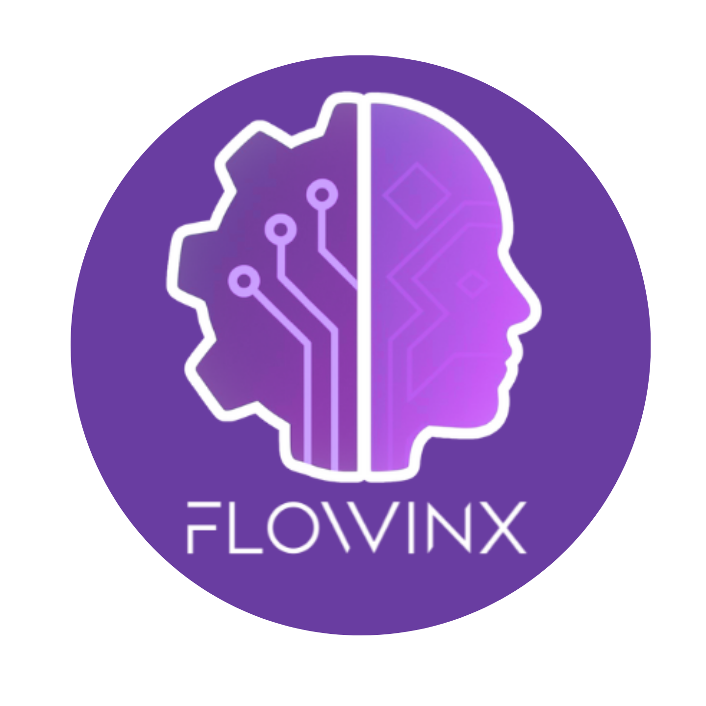 Flowinx - Logo da empresa de automação inteligente WhatsApp